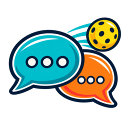 Bulles de conversation et balle de pickleball